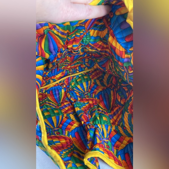 SOKA reusable rainbow hot air ballon fabric shopping bag festival vibrant fun - Picture 4 of 7